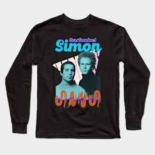 Simon & Garfunkel  folk rock duo art 90s Long Sleeve T-Shirt